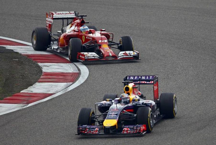 Il duello tra Vettel e Alonso  durato poco, il ferrarista ha corso un GP sicuramente pi soddisfacente rispetto al quattro volte campione del mondo. Reuters